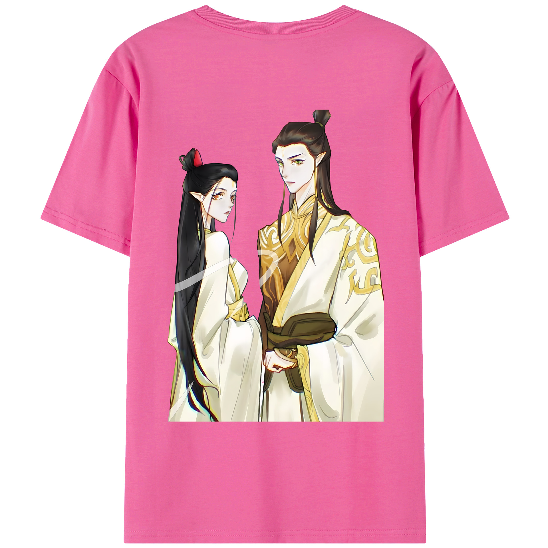 （画像用） Ne Zha 2 ナタ 魔童の大暴れ レディース半袖Tシャツ(バックプリント)